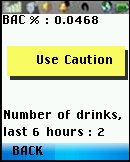 Mobile Blood Alcohol Calculator