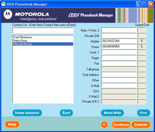 iDen Phonebook Manager